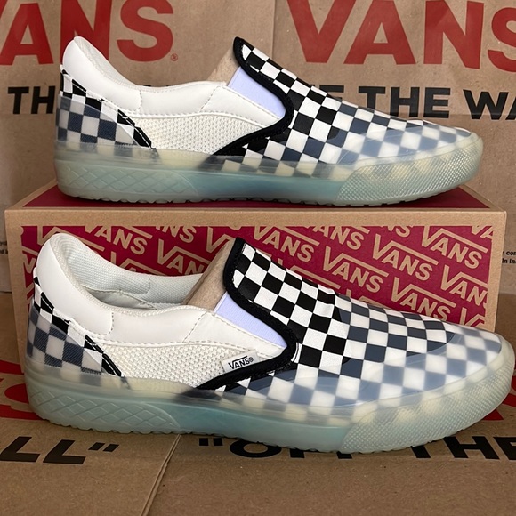 Vans Shoes Vans Mod Slipon Checkerboard Marshmallow Mens